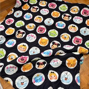 Disney tsum tsum Character Patterned reversible , comforters twin size bed